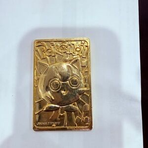 Pokemon Jigglypuff Gold Card